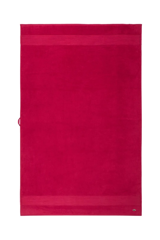 Lacoste duży ręcznik bawełniany LLECROCO Bigarreau 100 x 150 cm fioletowy 1062367