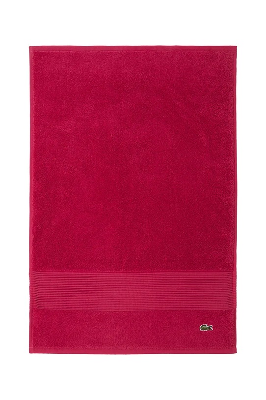 Lacoste mały ręcznik bawełniany LLECROCO Bigarreau 40 x 60 cm fioletowy 1062364