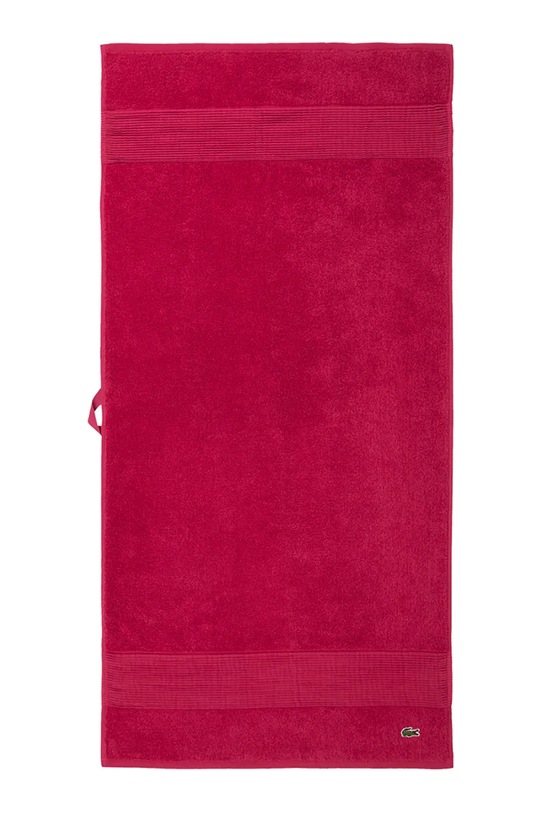 Lacoste mały ręcznik bawełniany LLECROCO Bigarreau 50 x 100 cm fioletowy 1062365