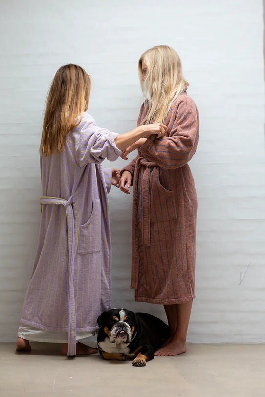 Bongusta accappatoio in cotone Naram L/XL BON31.001 marrone AA00