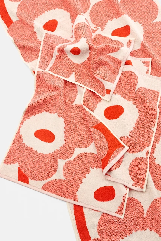 Łazienka Marimekko ręcznik średni bawełniany 70 x 150 cm 075125.130 pomarańczowy