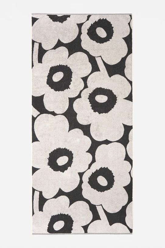 Marimekko ręcznik średni bawełniany 70 x 150 cm czarny 073783.190