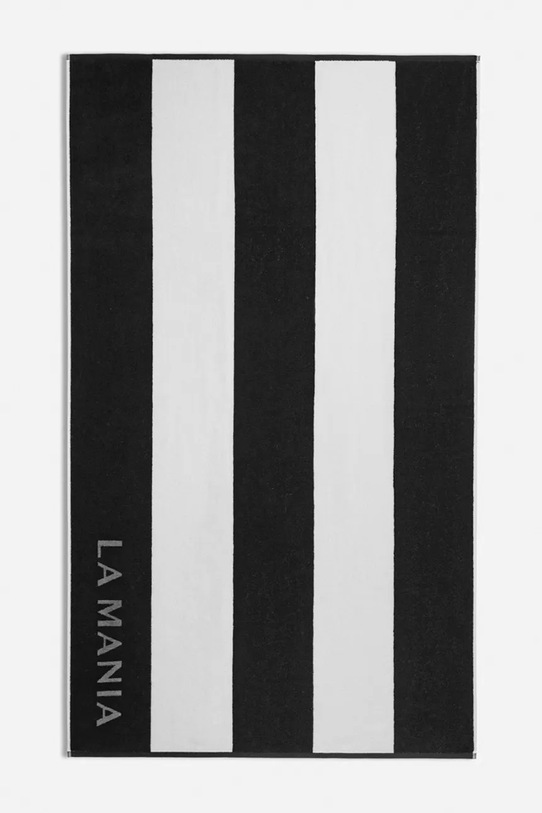 La Mania veľký bavlnený uterák 170 x 100 cm čierna 5902037041023