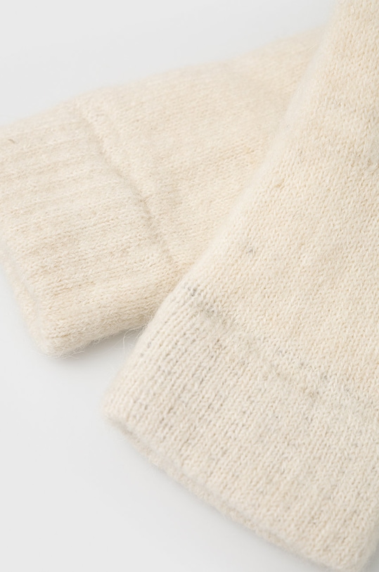 Pieces Rękawiczki wełniane 17114761 beżowy AA00