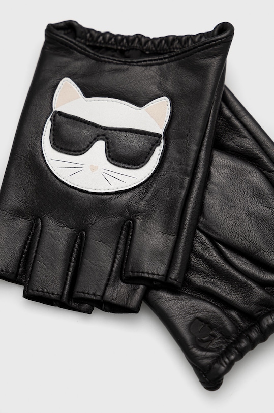 Doplňky Kožené rukavice Karl Lagerfeld 225W3606 černá