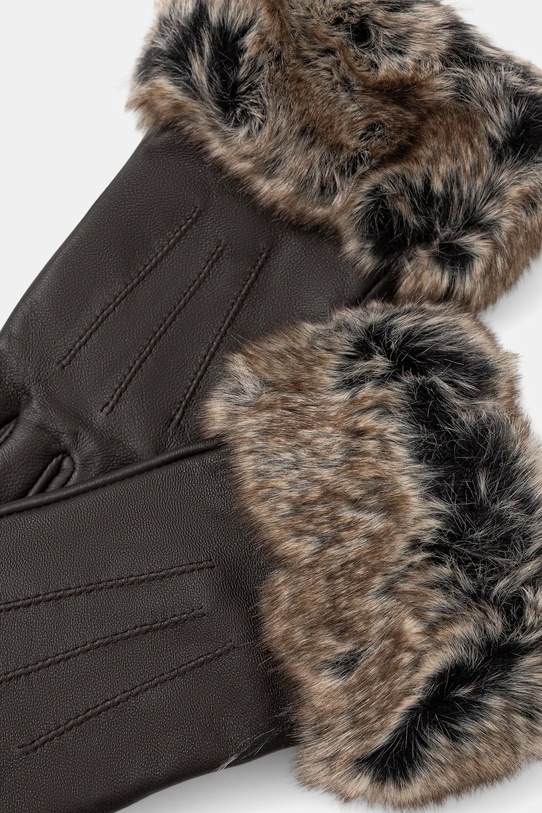 Barbour rękawiczki skórzane LGL0043 brązowy AA00