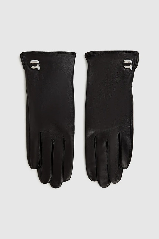 Karl Lagerfeld guanti in pelle altro nero A4W33112
