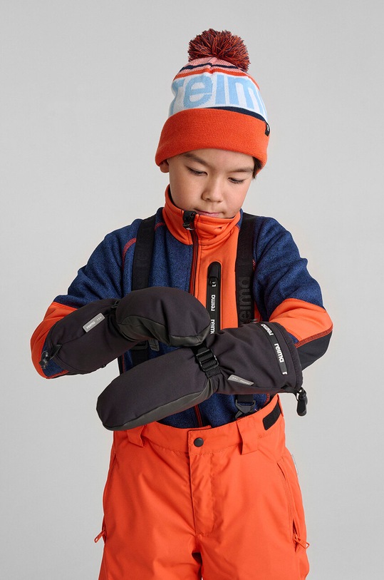 Детские лыжные перчатки Reima Snoukka зимний спорт чёрный 5300055B