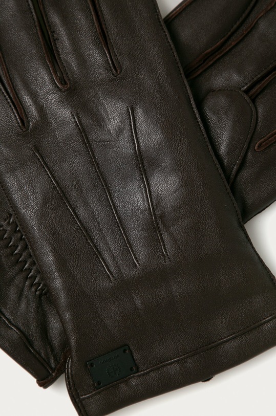 Kožené rukavice Strellson 3144.R hnědá AA00