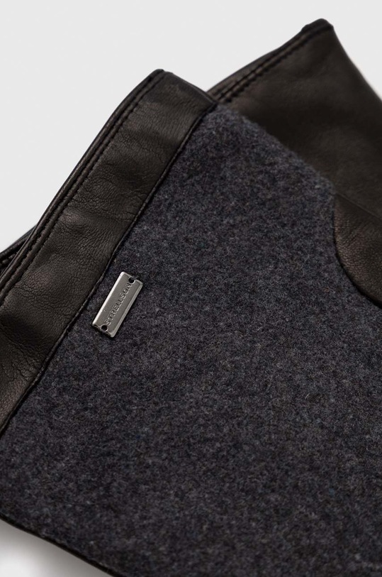 Шкіряні рукавички Strellson 3238 сірий AA00