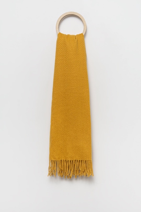 Pieces - Šál pletenina žltá 17105963