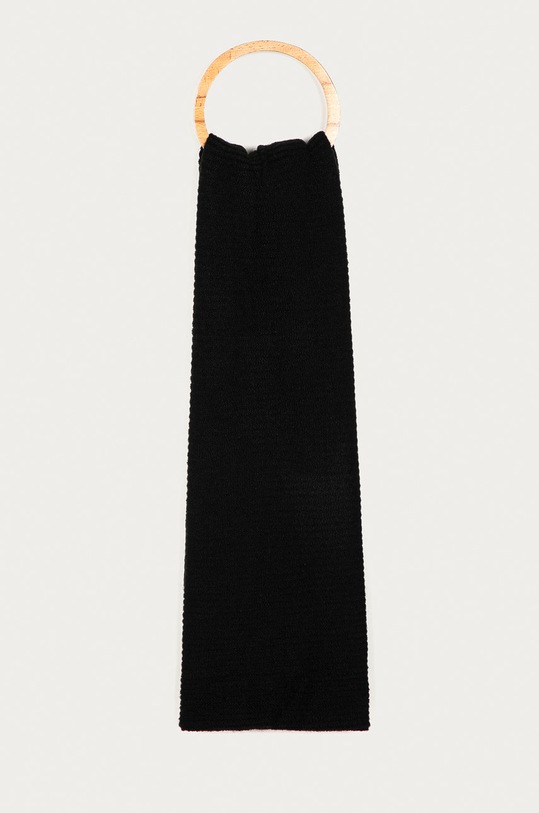 Pieces - Fular tricotaj negru 17106016