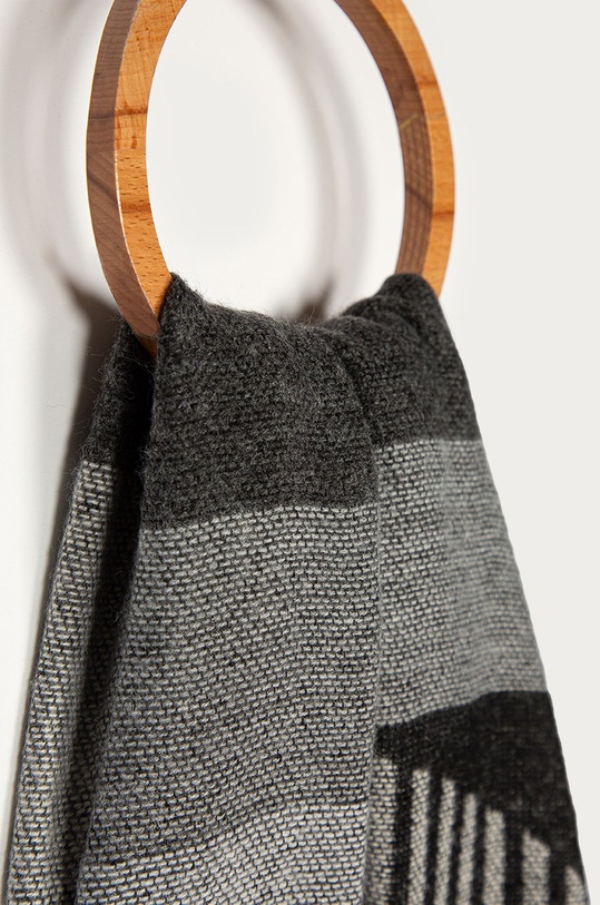 Pieces - Fular 17108450 negru AA00