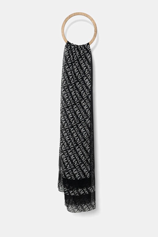 Шарф Armani Exchange тканина чорний 944106.0A821