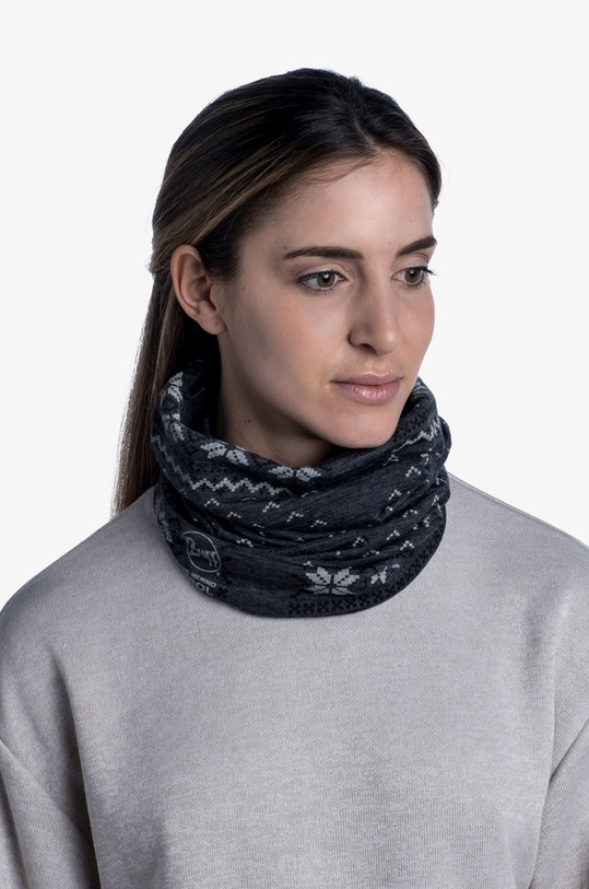 Cjevasti vuneni šal Buff 105510.00 siva AA00