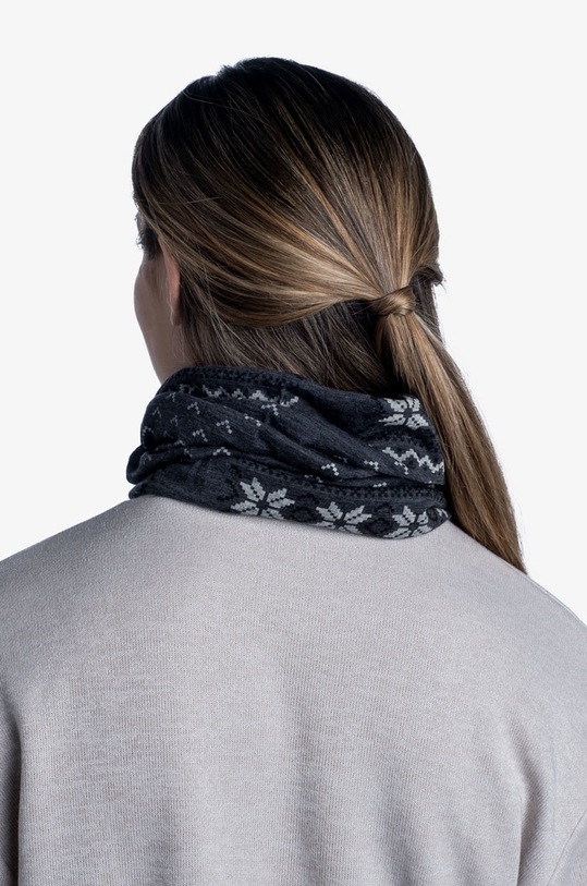 Cjevasti vuneni šal Buff siva 105510.00