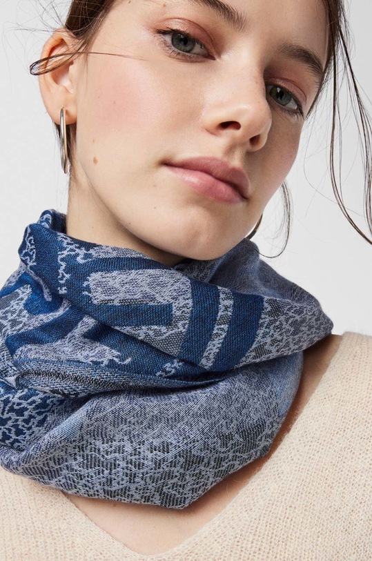 Tous szal Kaos Mini Stamp niebieski 2001664033