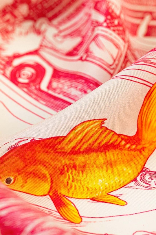 Akcesoria Lilou apaszka jedwabna APASZKA/SILK/RED czerwony