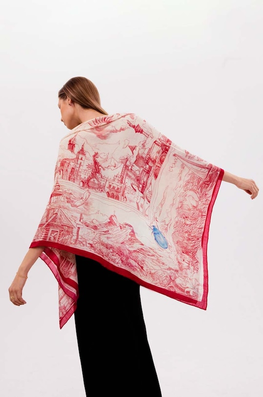 Хустка Lilou CHUSTA/SILKWOOL/RED/134 CHUSTA/SILKWOOL/RED/134 червоний AA00