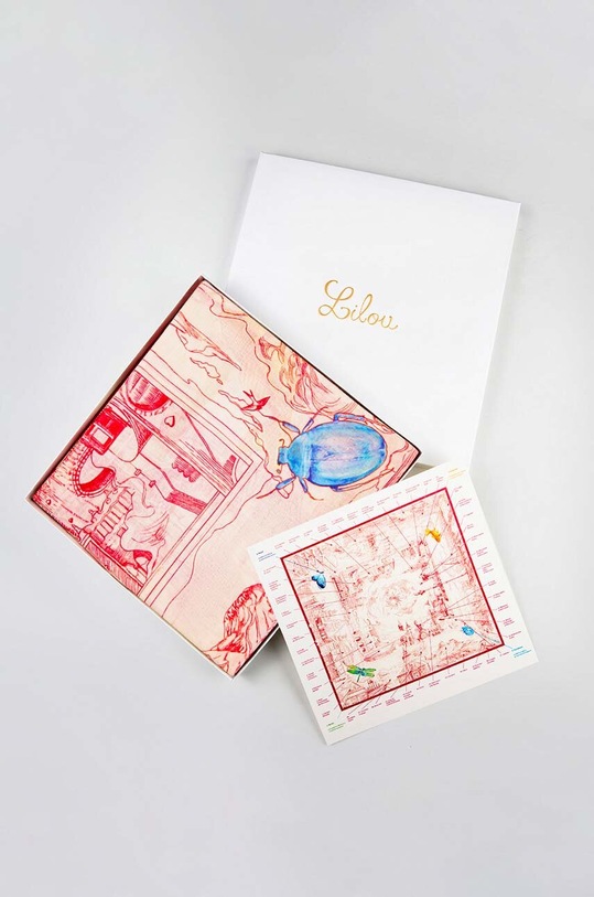 Хустка Lilou CHUSTA/SILKWOOL/RED/134 червоний CHUSTA/SILKWOOL/RED/134