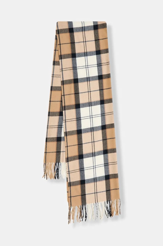 Barbour szalik tkanina brązowy LSC0426