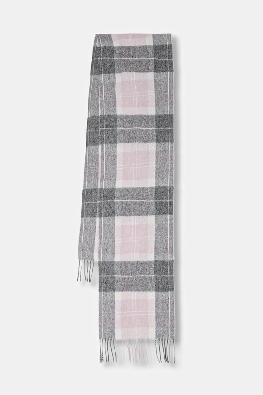 Barbour szalik wełniany dzianina multicolor LSC0129