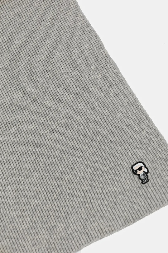 Karl Lagerfeld szalik z domieszką wełny 246W3306 szary AA00