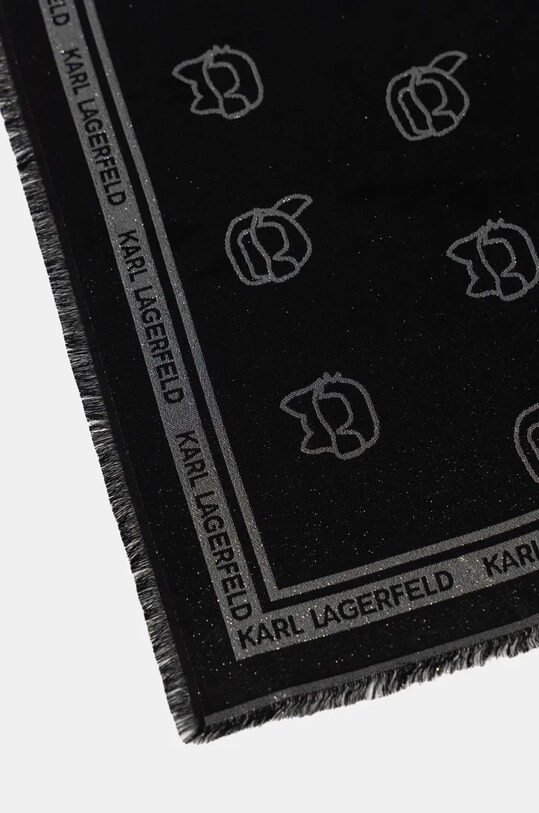 Accesorii Karl Lagerfeld o esarfa de matase 246W3303 negru