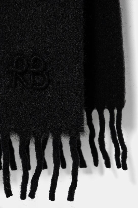 Vlnený šál Ruslan Baginskiy SKR033.WNAM.BHR.WRB.MX čierna AA00