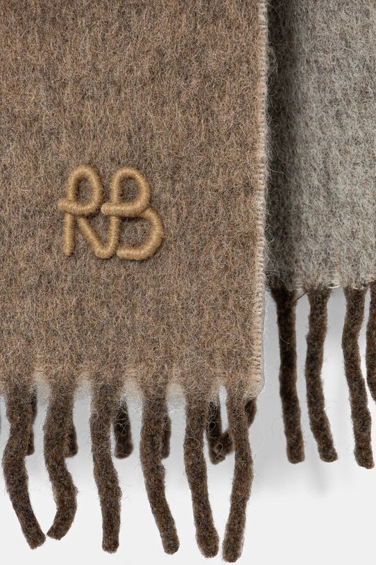 Ruslan Baginskiy szalik wełniany SKR036.032.WNAM.BHR.WRM beżowy AA00