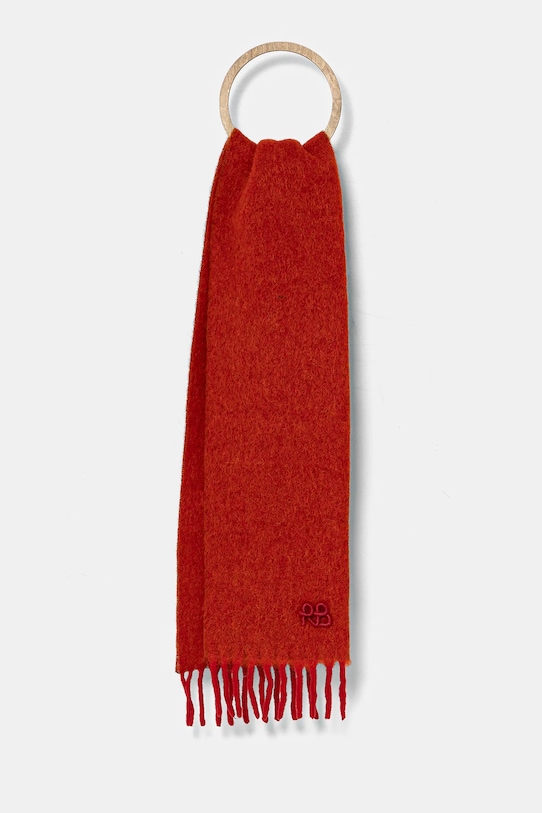 Ruslan Baginskiy esarfa de lana tricotaj portocaliu SKR005/034.WNAM.BHR.WRB