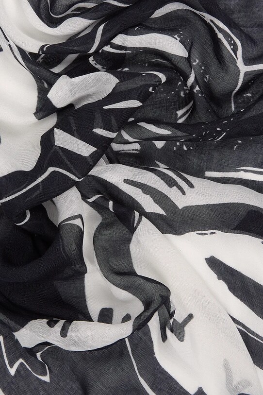 Аксесуари Бавовняний шарф Karl Lagerfeld IKON A2W33076 чорний