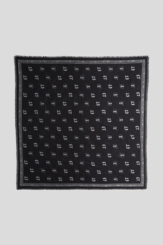 Karl Lagerfeld chusta tkanina czarny A3W33068