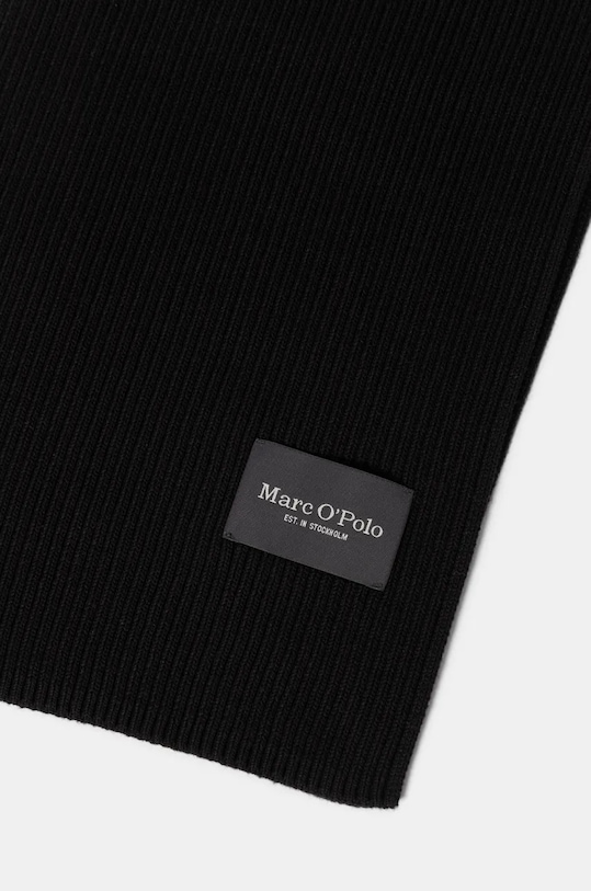 Бавовняний шарф Marc O'Polo M29502202066 чорний AW25