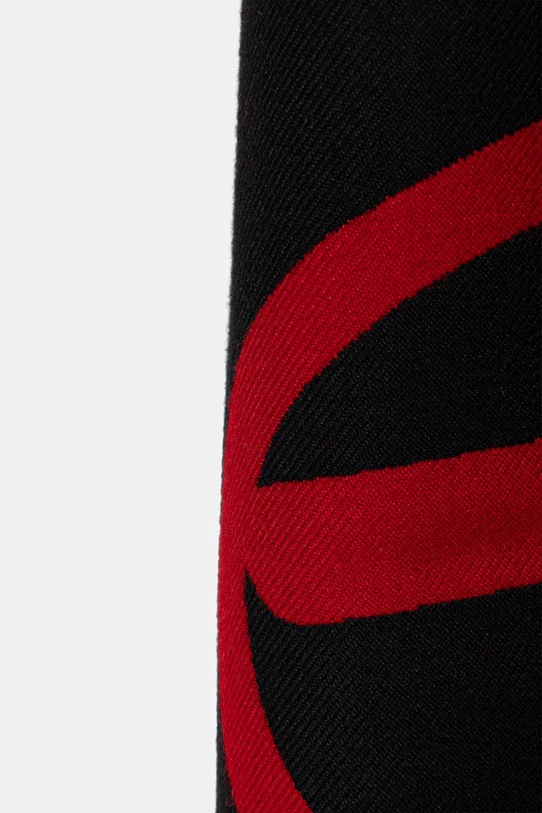 Diesel szalik z wełną S-IMON A17572.0AKBM czarny AA00