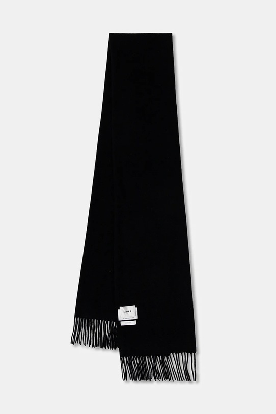 Ader Error eșarfă de lână Muffler lana negru BLAFWMF01BK