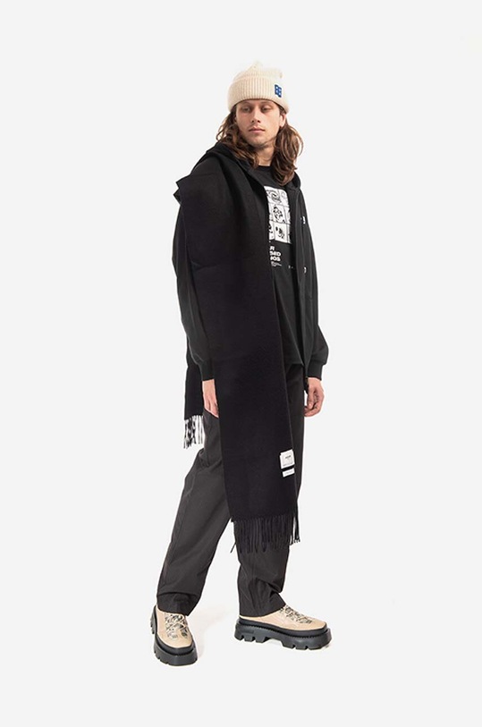 Doplňky Vlněná šála Ader Error Muffler BLAFWMF01BK černá