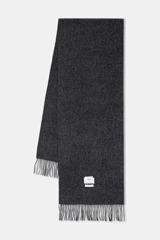 Vlněná šála Ader Error Muffler vlna šedá BLAFWMF01GR