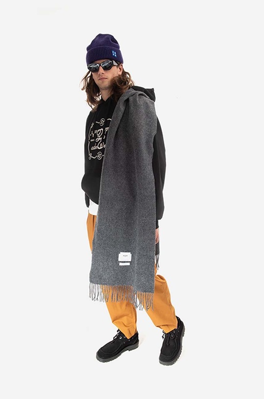Doplňky Vlněná šála Ader Error Muffler BLAFWMF01GR šedá