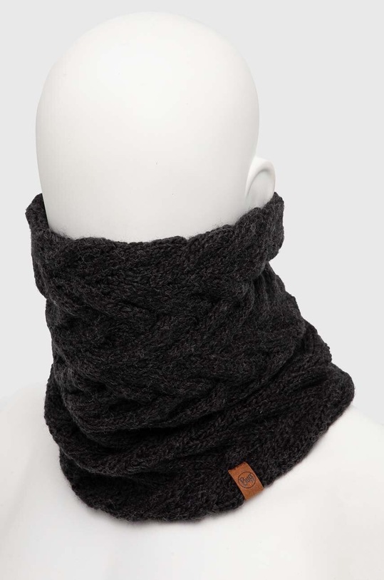 Buff fular din amestec de lana 123518.901 negru AA00