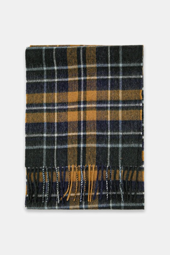 Barbour szalik wełniany USC0137 zielony AA00