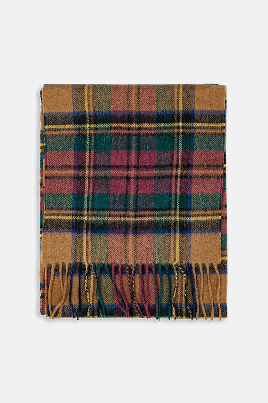 Barbour szalik wełniany USC0137 beżowy AA00