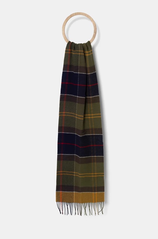 Barbour szalik wełniany dzianina multicolor USC0322