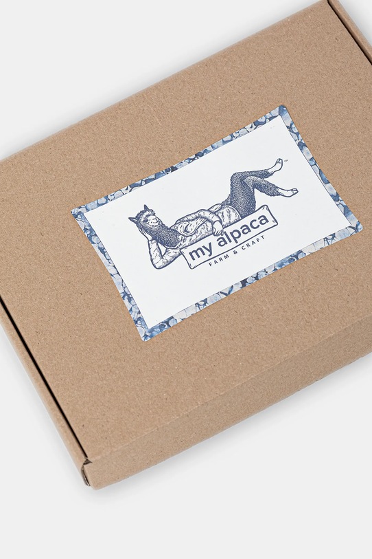 Vlnený šál My Alpaca sivá THSCEST30180