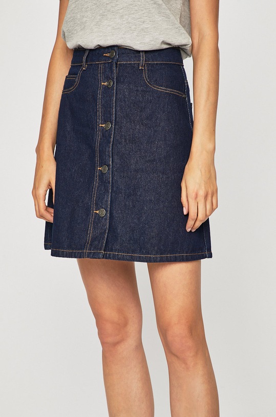 Noisy May fustă din denim uni bleumarin 27006862