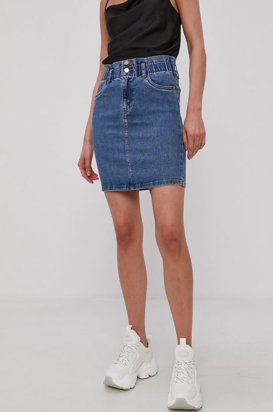 Vero Moda Spódnica jeansowa bawełna niebieski 10248000