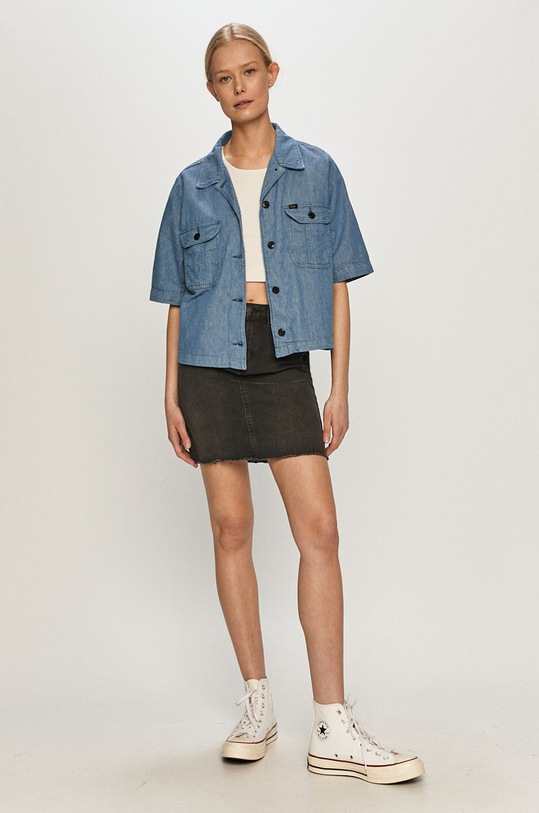 Vero Moda - Spódnica jeansowa 10240484 czarny AA00