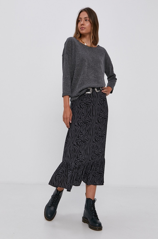 Jacqueline de Yong Spódnica wzorzyste czarny 15234108