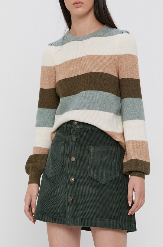 Sukňa Only bavlna zelená 15182080