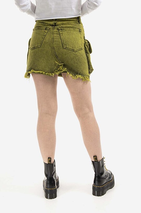 Oblečenie Rifľová sukňa Aries Acid Washed Cargo Skirt AR32304 LIME AR32304 zelená